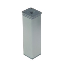 Support is adjustable, square, h 150 mm, matte chromium color