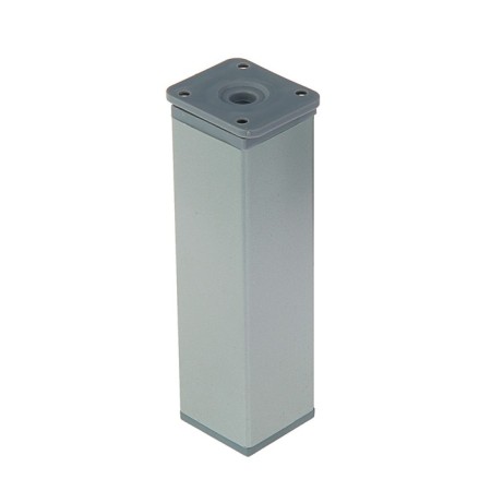Support is adjustable, square, h 150 mm, matte chromium color