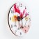 Wall clock, series: interior, "glasses", discrete move, d-23.5 cm
