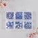 Decor for creativity Glass "Rhinas. Royal-blue" d = 2-4.8 mm nr 1188 pcs 6x8x1.5 cm