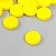 Beads for creativity wood "flat circle" set 20 pcs yellow 0.4x1.5x1.5 cm