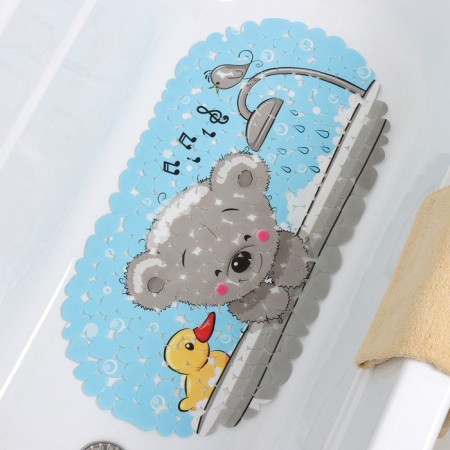 SPA-river for a bathtub on suction cups "Bear in a bath", 36 × 69 cm-1