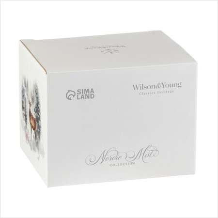 New Year's circle "Winter Forest", 13.5 × 10 × 9 cm, 450 ml, white color-4