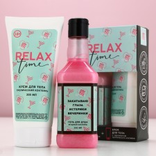 Подарочный набор косметики RELAX TIME, гель для душа 250 мл и крем для тела 200 мл, ЧИСТОЕ СЧАСТЬЕ