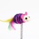 Cat Domestan "Sizaley Mouse on the Sisaley Stand", 19 x 23 cm, mix of flowers
