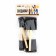 Brush for drawing sponge set 4 pcs. "Create" flat, wooden pen