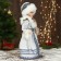Snow Maiden "In a fur coat with patterns" moves, 19x40 cm