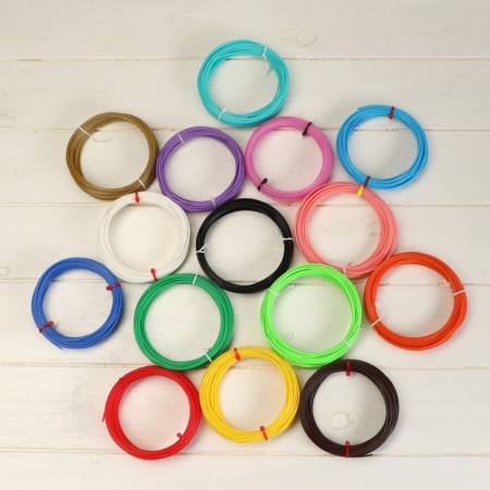 Set in a 3D tube 3D handle with a violet display + plastic PLA 15 colors, 10 meters-6