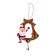 Set for creating a pendant Christmas tree toy made of felt "Santa Claus and Bell"
