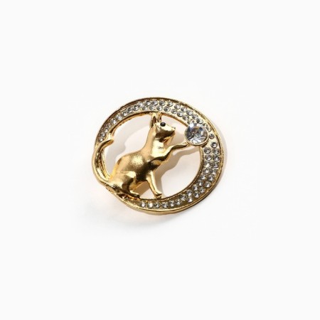 Brooch "For You", 3.4 x 3.3 cm-2