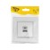 Socket with USB-A + usb-C connectors, 2.1 A, 5V, TOT MATTE GLASS, hidden, glass, silver 104396