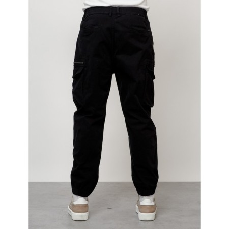 Cargo jeans male, size 50-52, black color-3
