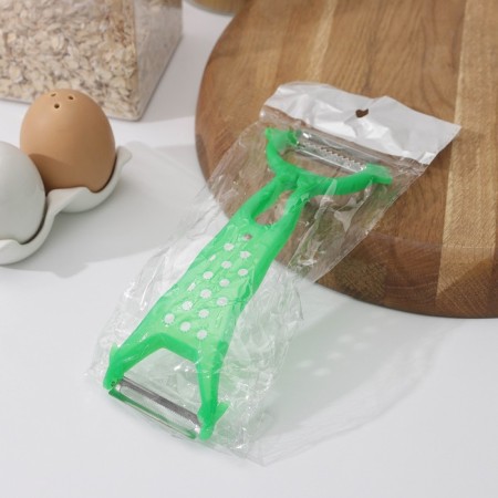 The vegetable cleaning of the peas "peas", two -sided, 17.5 cm, green color-3
