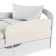 Bortion for the bed Removable twist-1, 900x50x300, Bodeg Light