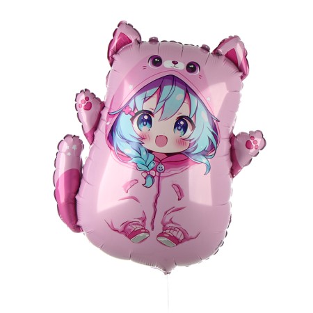 Foil ball 28 "Anime Koshechka", set of 3 pcs.-1