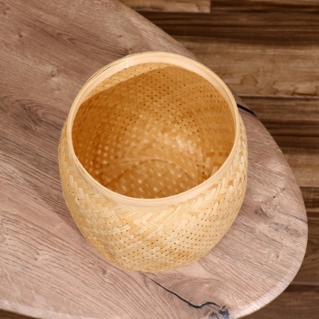 Wicker basket, from bamboo-6