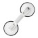 A handrail with the sub -mechanism Premium, the color is white