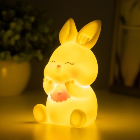 Nightmare "Cute Bunny" LED 2W from 3xlr44 batteries is white-pink 6.5x7x12 cm Risalux-2