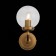 Sconces st. SL234.401.01. Varieta. 1x40 W, E27, 14x27 cm, black color, gold