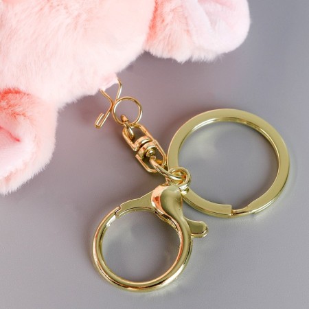 Soft toy "cat" on a key fob, 12 cm-3