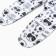 Sliders on a wide elastic band, white color/pandas, height 68 cm