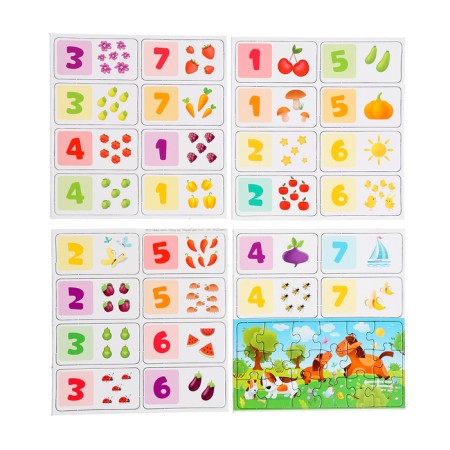 Training set "Form, color, score", with domino-1