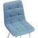 Stool on a metal frame chilli to metal/velor, white/blue 43.5x50x87.5 cm