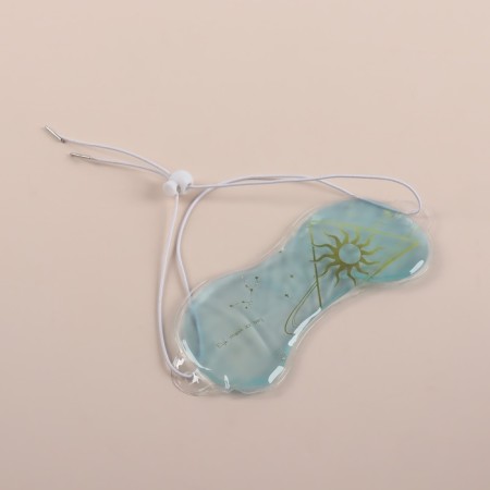 Gel mask for the area around the eyes "Day", 18.5 × 7.5 × 0.4 cm, blue color-5
