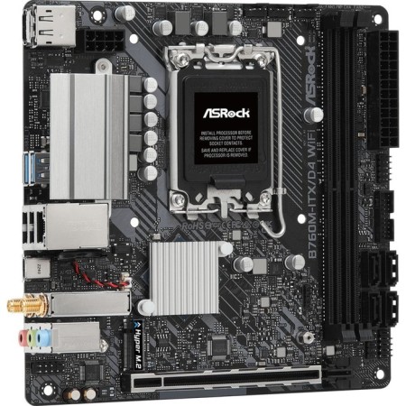 ASROCK B760M-RITX/D4 WIFI SOC-1700 Intel B760 2XDDR4 Mini -itX AC`97 8ch (7. 106498-2