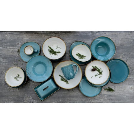 Porcelain dish for supply to Magistro "Cerera", 18.2 × 16.3 cm, blue color-6
