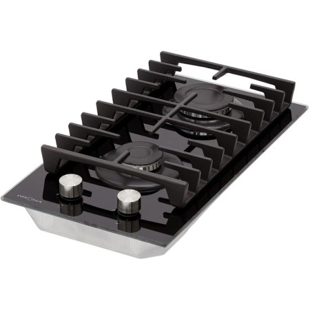Krona Hagel 30 BL, gas, 2 burners, black, black-1