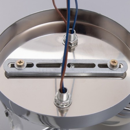 Aleta chandelier 2x40W E27 Chrome Model: 2800430-10