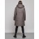 Coat insulated winter female, size 48, dark gray color