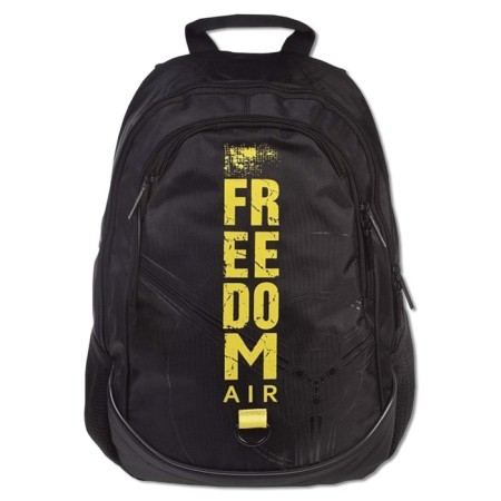 Youth backpack 42 x 30 x 20 cm, ergonomic back, Hatber Street "Air Liberty" Black NRK_90106-1