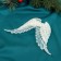 Jewelry decoration "Wings Angel Shine" 9,5x15 cm, transparent
