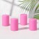 Set of candles-cylinders "Interior", 4 pcs, 6x4 cm, 10 hours, pink