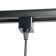 Single -phase track lamp for Feron AL197, IP20, E27, 50 W, 90x90x145 mm, Black color