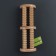 Massage "Drums", 4 rollers with spikes, wooden, 26 × 10 × 5 cm