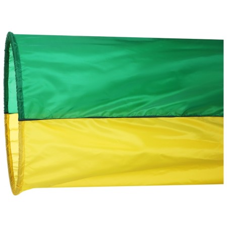 Tunnel for overpasses, length 3 m, d = 90 cm, 1 ring, yellow/green color