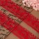 Capricon lace, 35 mm × 10 ± 1 m, red color