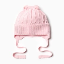 Children's hat, pink color, size 40-42