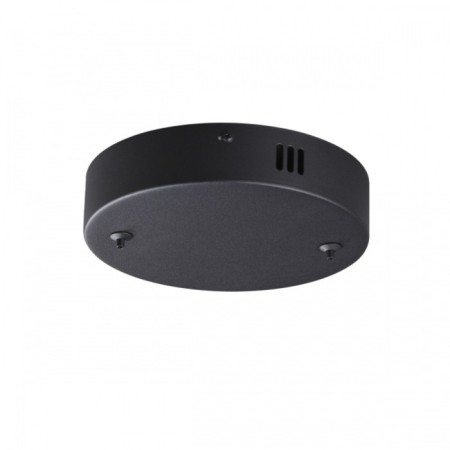 The base of the ceiling lumion. Echo, 180x180 mm, black color