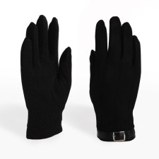 Gloves are male, dimensionless, without insulation, black color