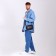 Male bag over the shoulder, artificial leather, brown color