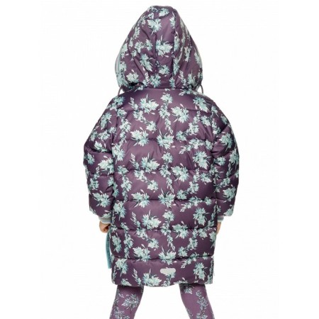 Coat for girls, height 98 cm, purple color-5
