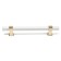 Cappio pk117 bracket handle, m/o 128 mm, white/gold color