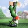 Garden figure "Frog with a sign" Hello "14x24x50cm
