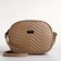 Bag Women's Cross-Bodi with a zipper, beige color