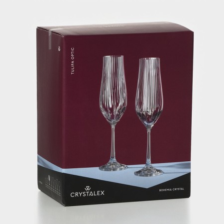 A set of glasses for champagne Bohemia Crystal Tulipa, 170 ml, 6 pcs-9