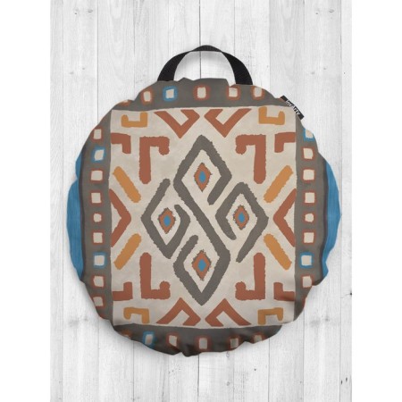 African motifs pillow, decorative, d = 52 cm